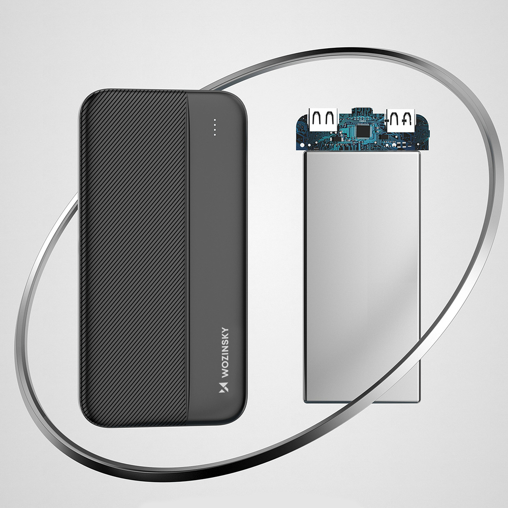 Wozinsky powerbank Li-Po 10000mAh 2 x USB black (WPBBK1)