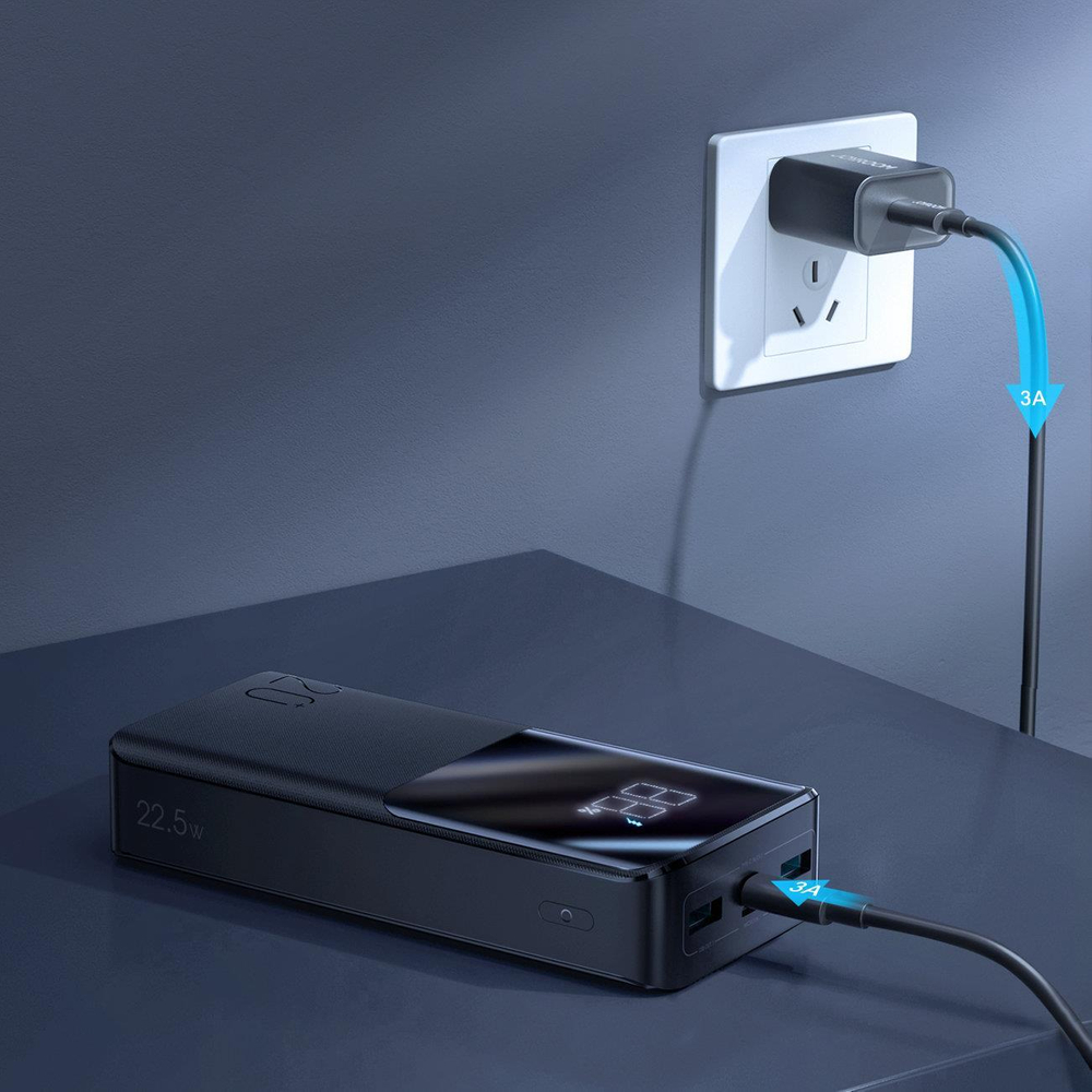Joyroom powerbank 20000mAh 22.5W PD QC3.0 AFC black (JR-QP192)