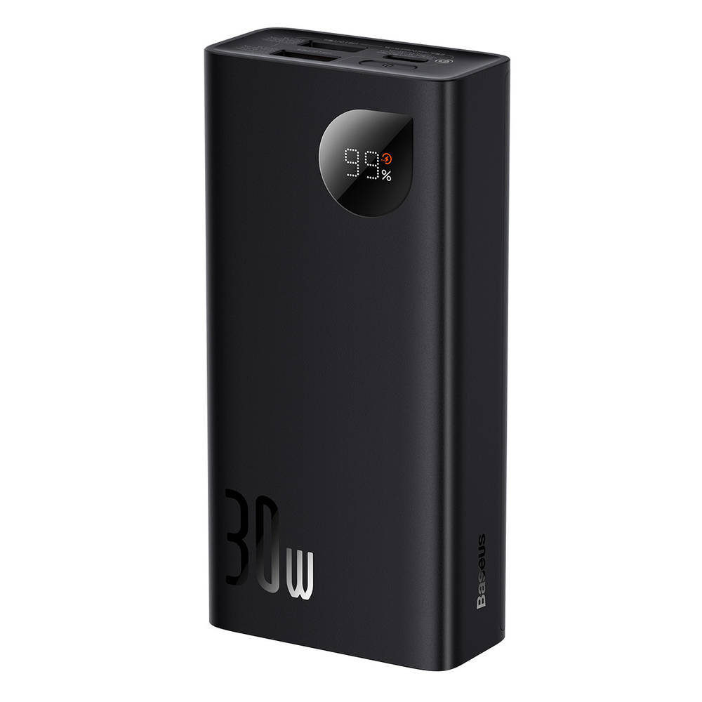 Baseus Adaman2 power bank with digital display 10000mAh 30W 2 x USB / 1x USB Type C Overseas Edition PD QC SCP black...