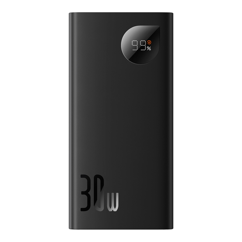Baseus Adaman2 power bank with digital display 10000mAh 30W 2 x USB / 1x USB Type C Overseas Edition PD QC SCP black...