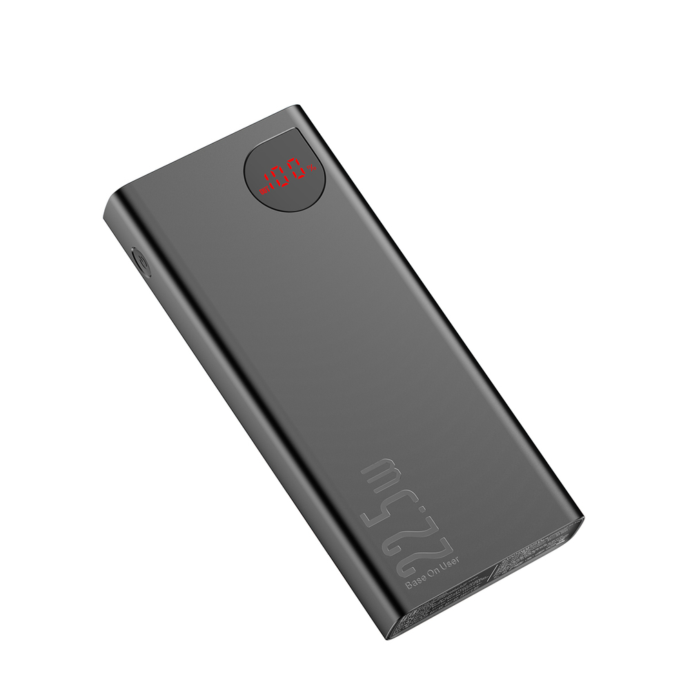 Baseus Adaman powerbank with fast charging 20000mAh 22.5W + USB-A - USB-C 3A cable 0.3m black