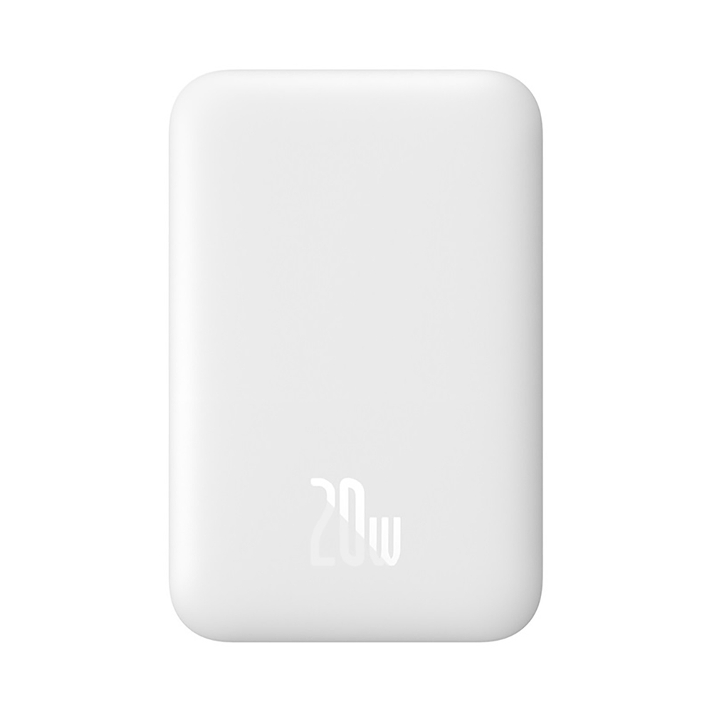 Baseus Magnetic Mini Air PPCXM06A 6000mAh 20W Power Bank with Simple Series USB-C Cable - White