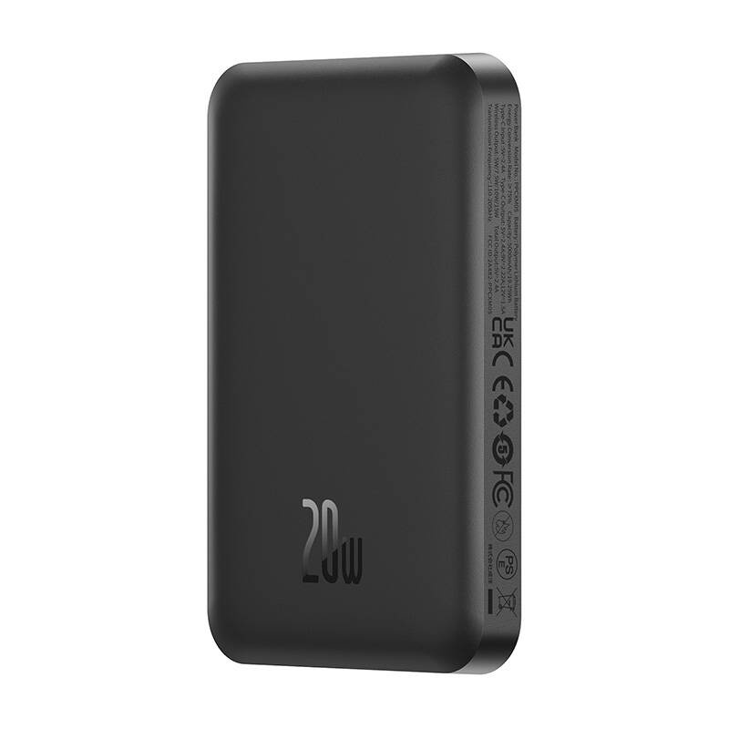 Baseus Magnetic Mini Power Bank 5000mAh 20W, Black