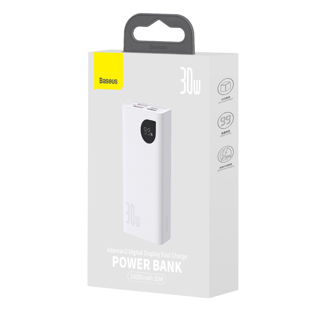 Внешний аккумулятор Baseus Adaman2 с цифровым дисплеем 2x USB-A / 1x USB-C...