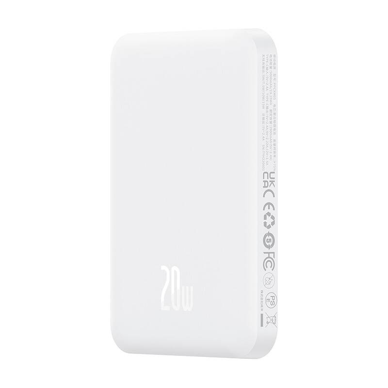 Baseus mini power bank 5000mAh 20W + USB-C cable (20V/3A) - white