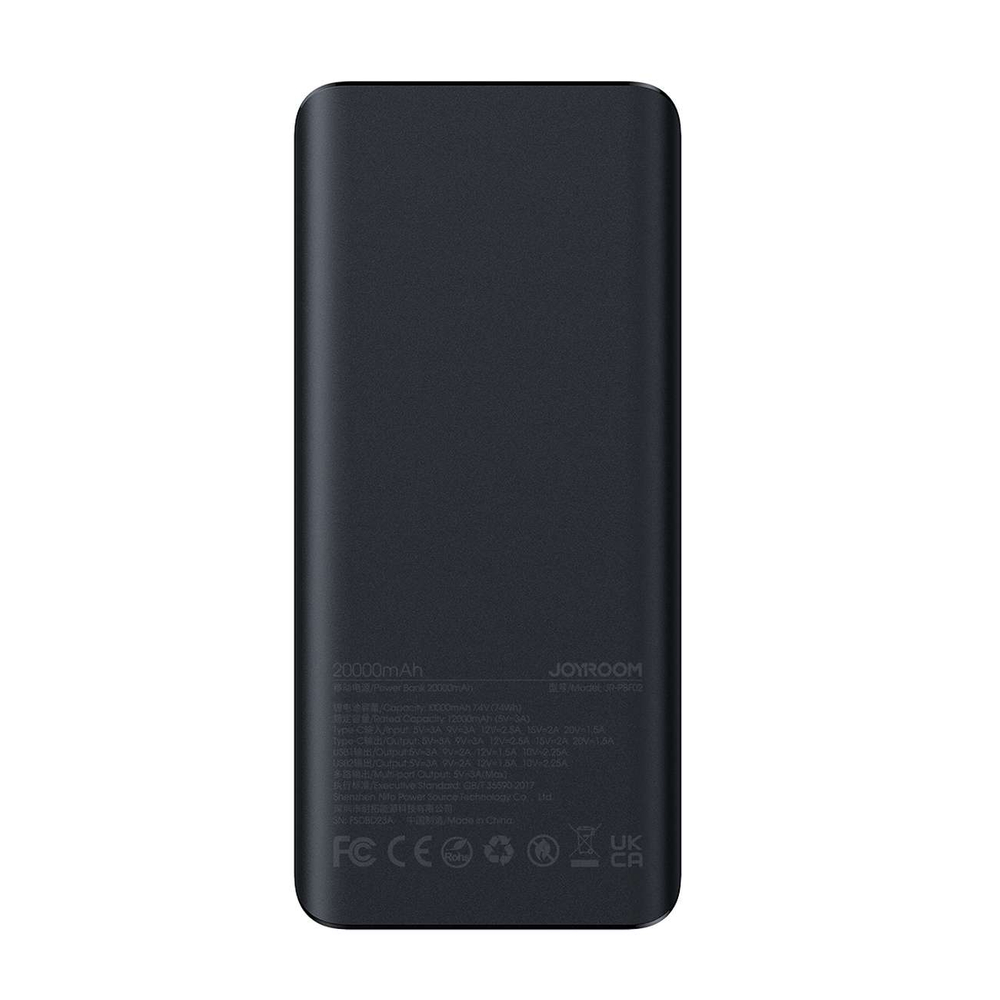 Joyroom JR-PBF03 30W 30000mAh powerbank + USB-A - USB-C cable 0.25m - black