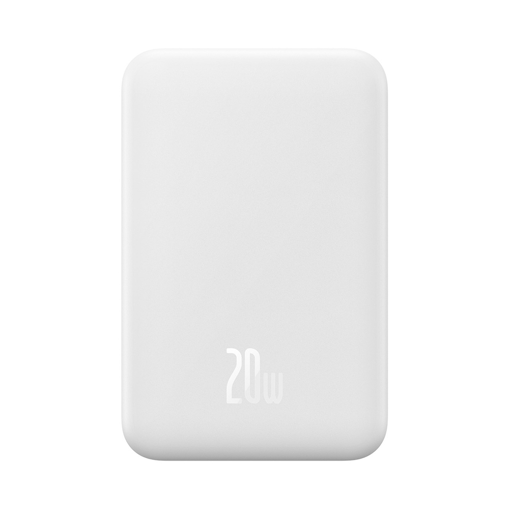 Baseus Magnetic Mini 20000 mAh 20W power bank - white + USB-C / USB-C cable