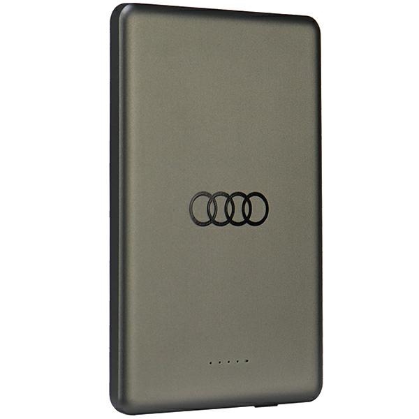 Audi Big Logo MagSafe Wireless Powerbank 15W 5000mAh, Gray