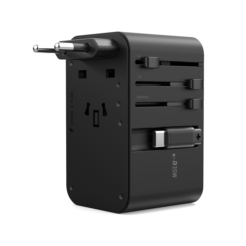 Сетевой адаптер Choetech PD5020 35W с USB-C кабелем и сменными вилками...