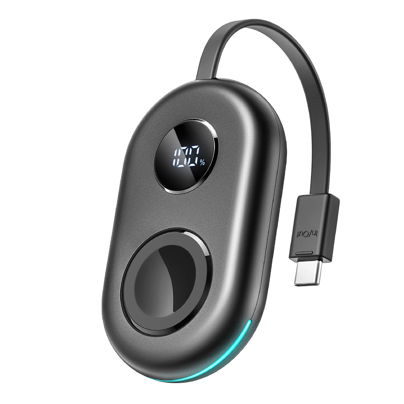 Joyroom JR-W09 3W Wireless Charging Power Bank with USB-C Cable Apple Watch - Black