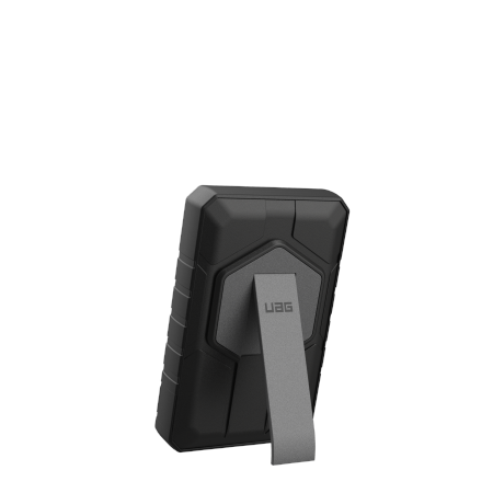 UAG Rugged 10K Powerbank - 10000 mAh with stand, 10W wireless charging, MagSafe compatible, cable included - black