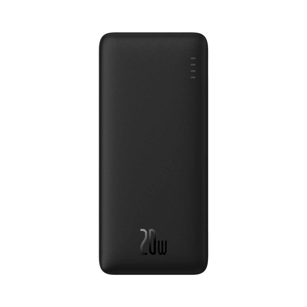 Baseus Airpow 20W 10000mAh Power Bank with Baseus Simple Series USB-A - USB-C 30cm Cable - Black