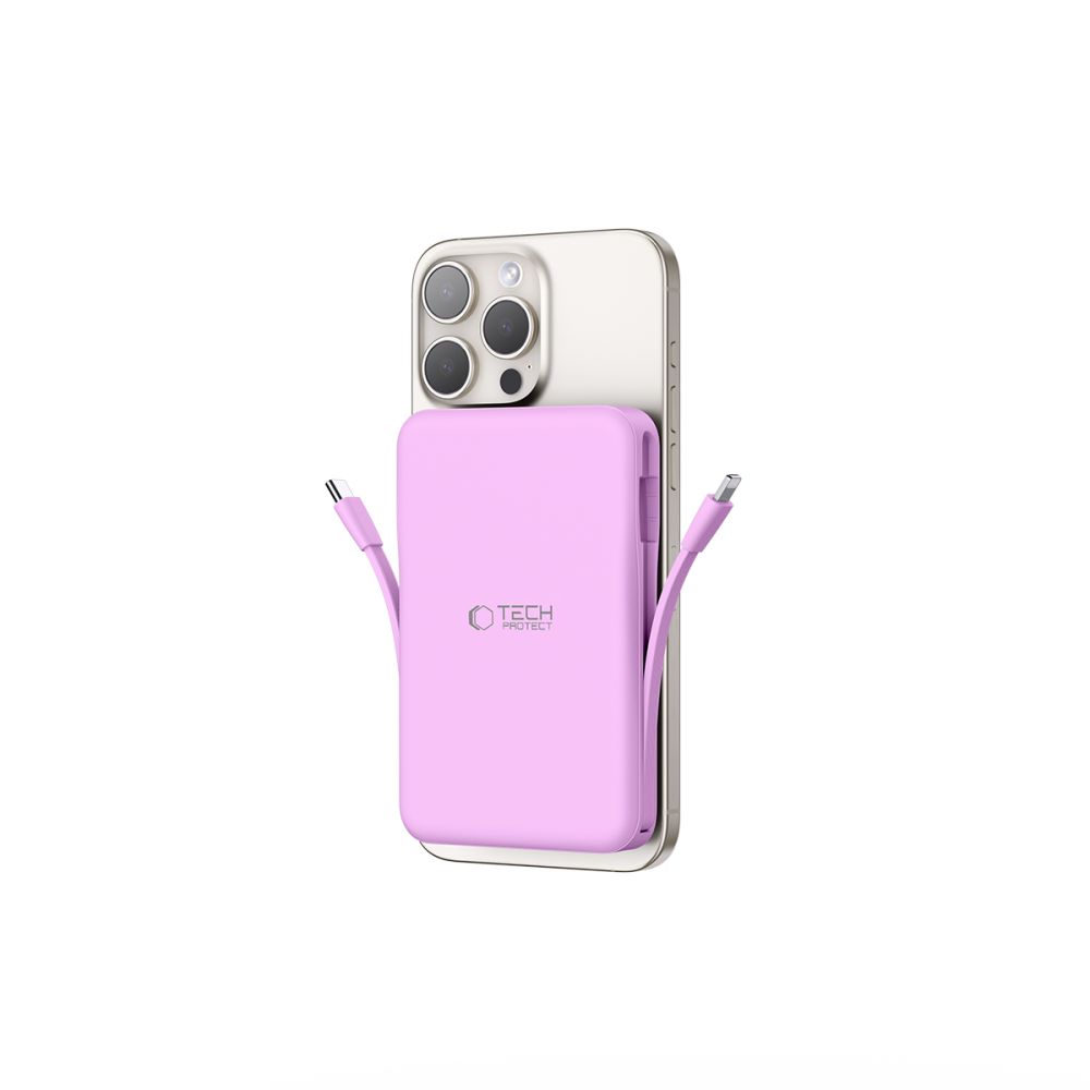 Tech-Protect PB31 LifeMag 10000mAh MagSafe Power Bank, Purple