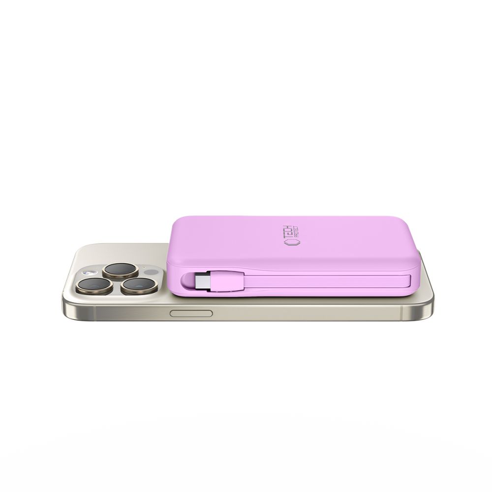 Tech-Protect PB31 LifeMag 10000mAh MagSafe Power Bank, Purple