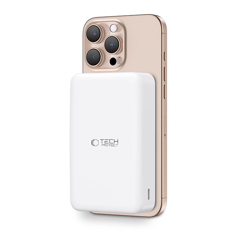 Powerbank Tech-Protect PB12 LifeMag MagSafe 20000MAH - white