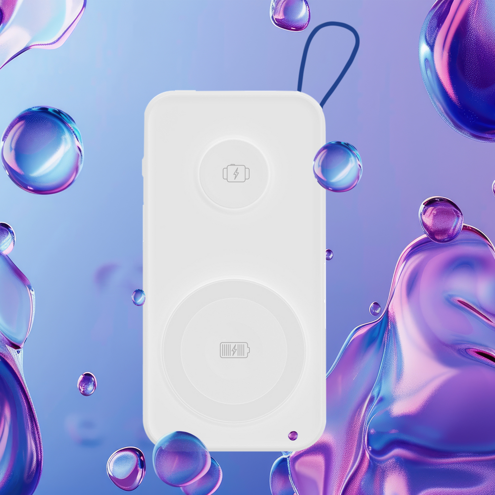 Внешний аккумулятор 3mk PastelUp 10000mAh 22.5W, белый