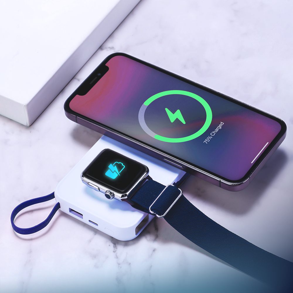 Внешний аккумулятор 3mk PastelUp 10000mAh 22.5W, белый