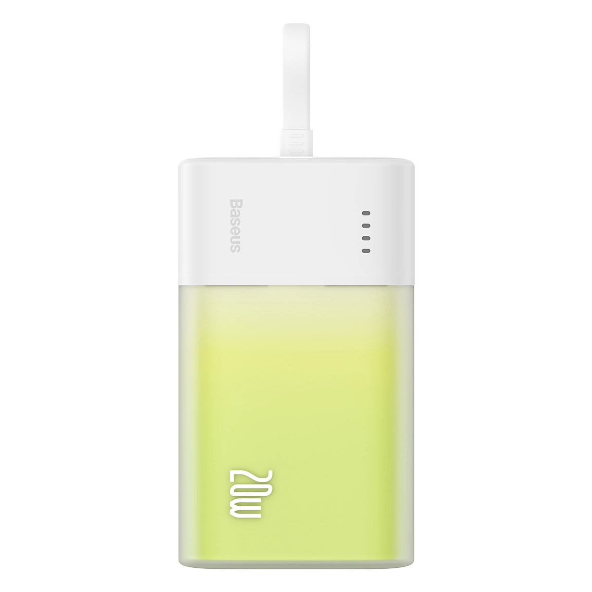 Baseus Popsicle 5200mAh 20W Powerbank with Built-in Lightning Cable (+ White Baseus Simple USB-C - USB-C...