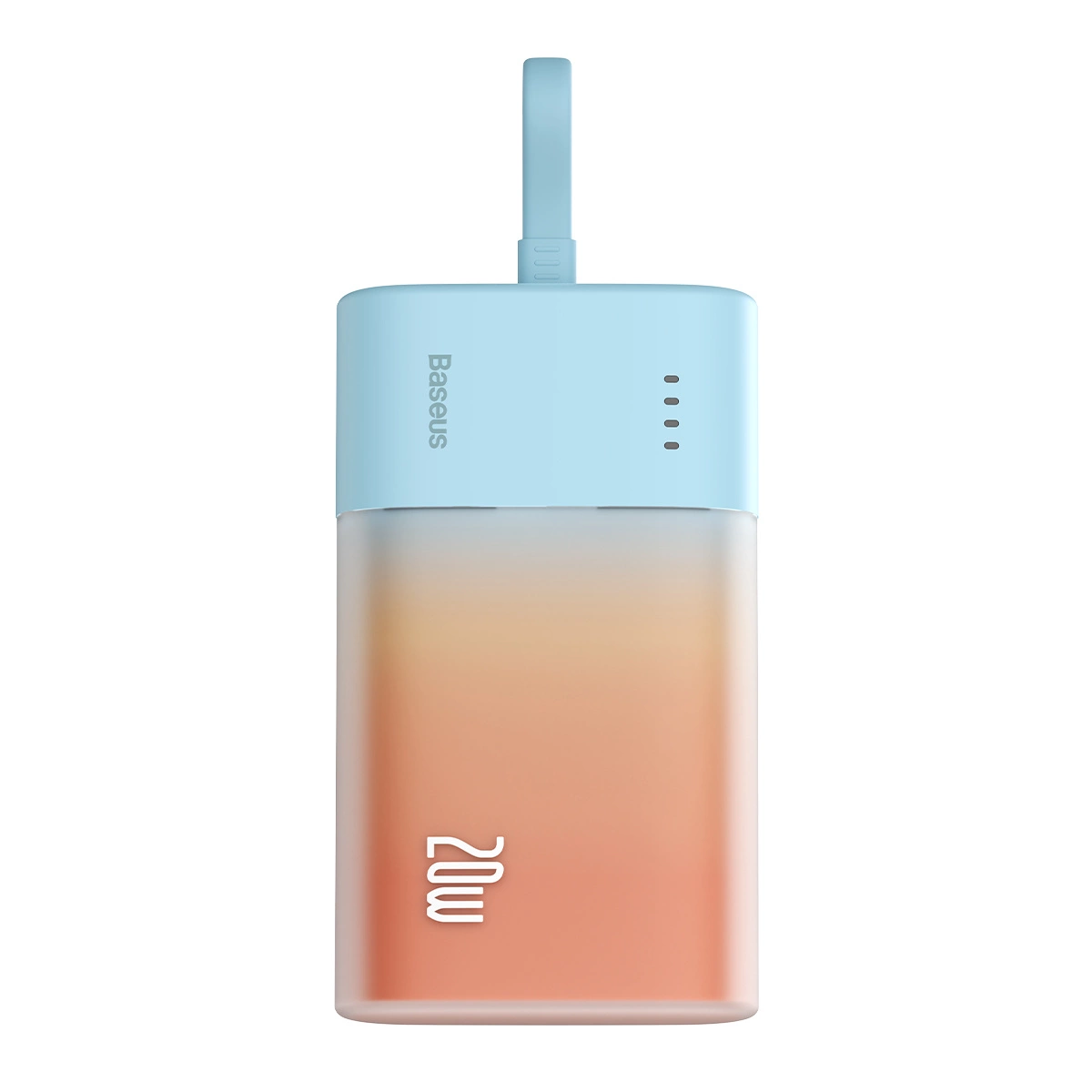 Baseus Popsicle 5200mAh 20W Powerbank with Built-in Lightning Cable (+ White Baseus Simple USB-C - USB-C...