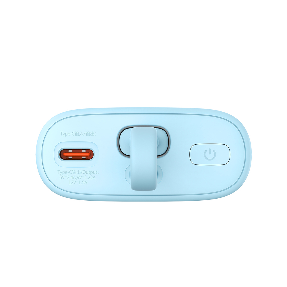 Baseus Popsicle 5200mAh 20W Powerbank with Built-in Lightning Cable (+ White Baseus Simple USB-C - USB-C...