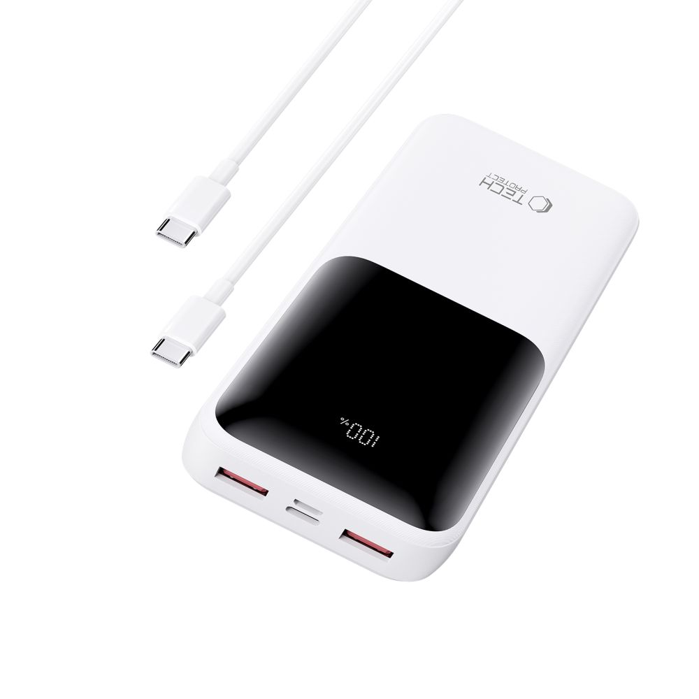 Tech-Protect PB02 Power Bank 20000mAh 22.5W, White