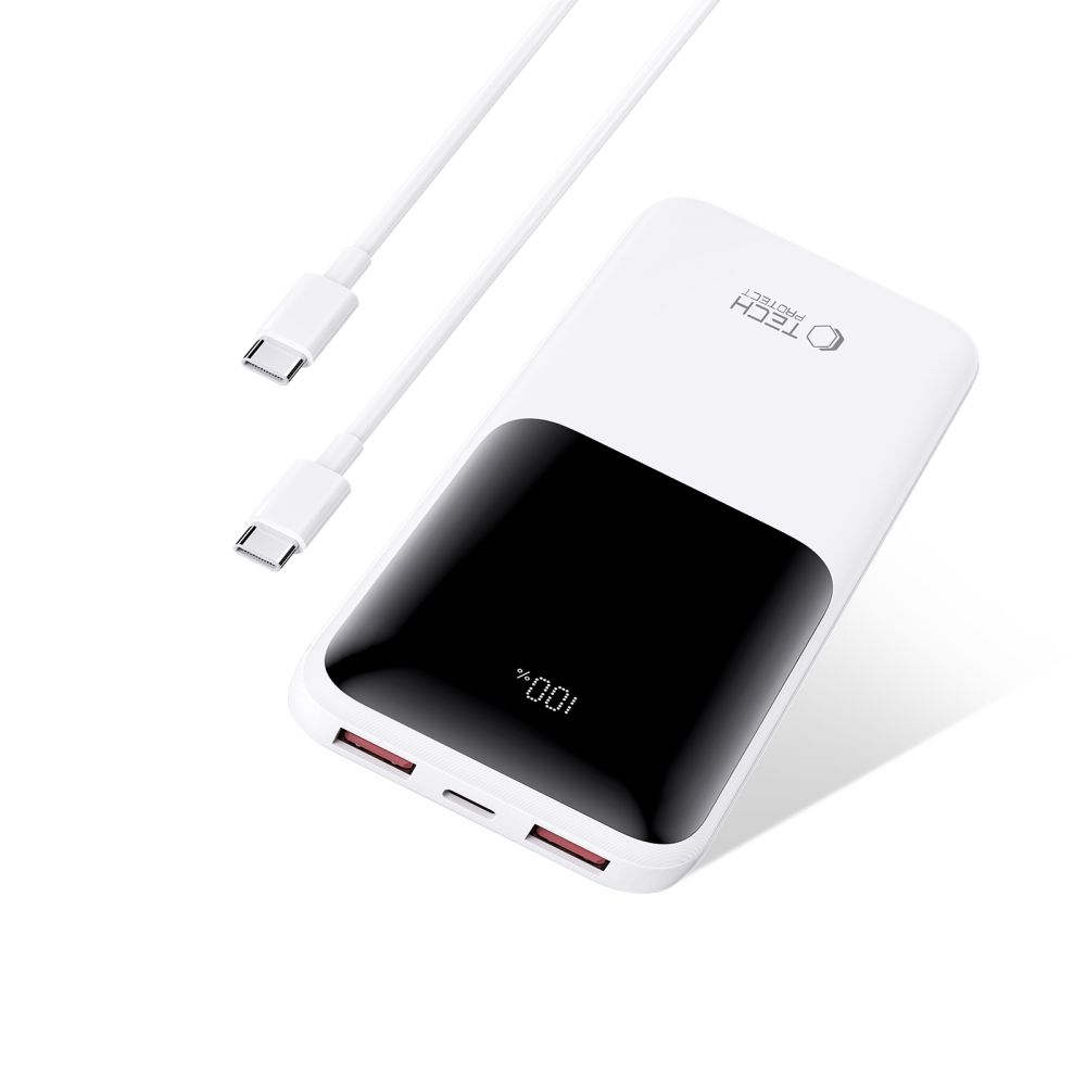 Tech-Protect PB01 Power Bank 10000mAh 22.5W, White