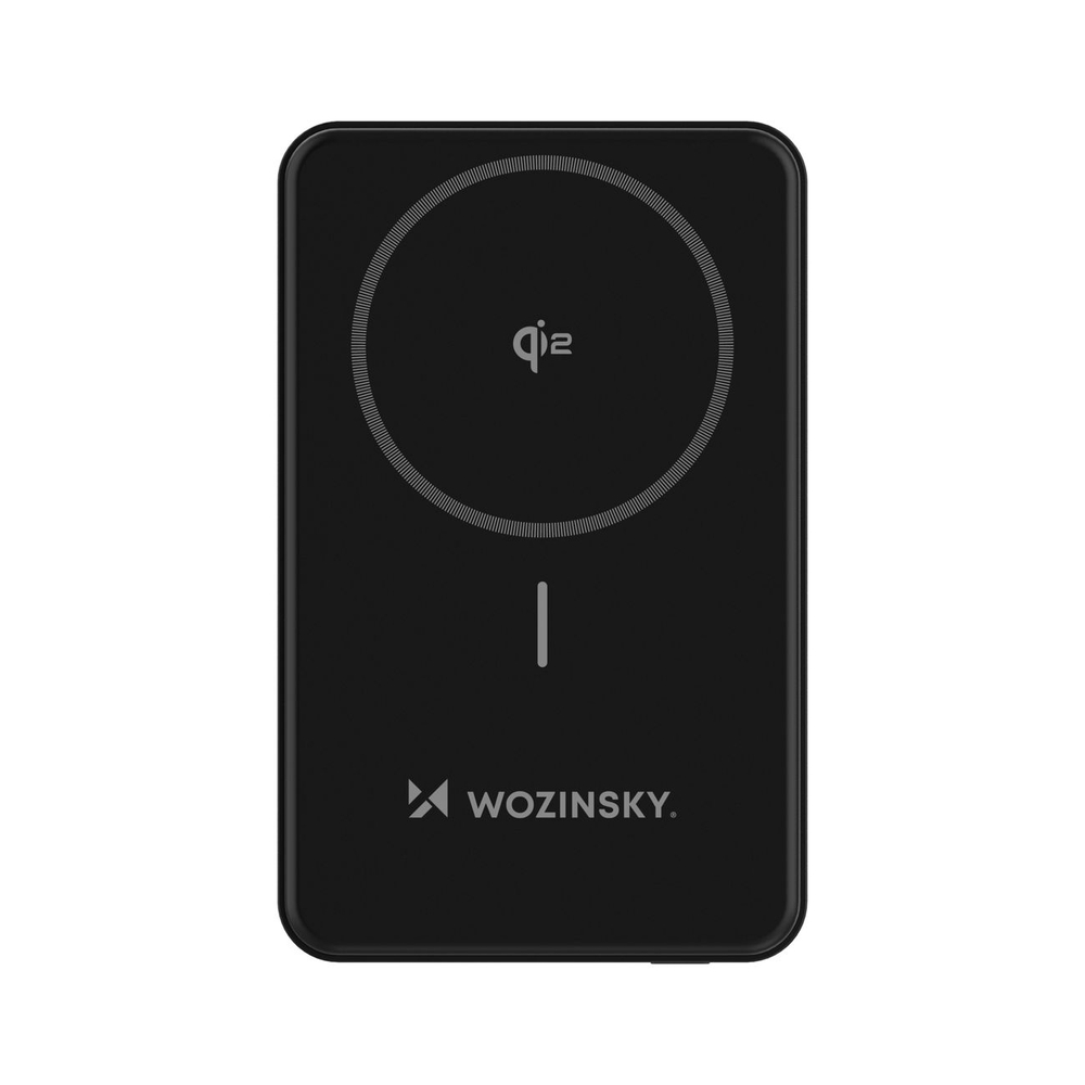 Wozinsky WLWP-10KA0Y3S Power Bank 10000 mAh 22.5W Qi2 with Stand, Black