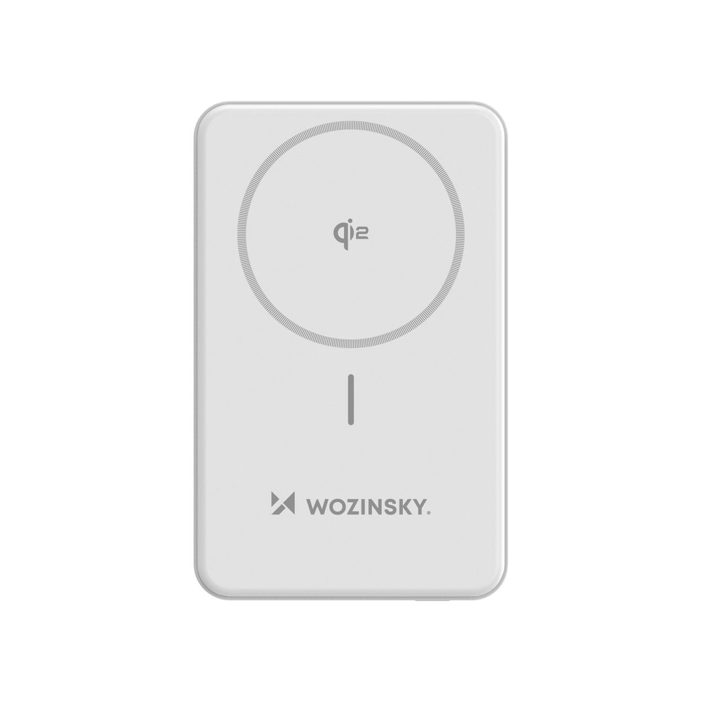 Wozinsky WLWP-10KA0Y3WS Power Bank 10000 mAh, 22.5W, Qi2, white
