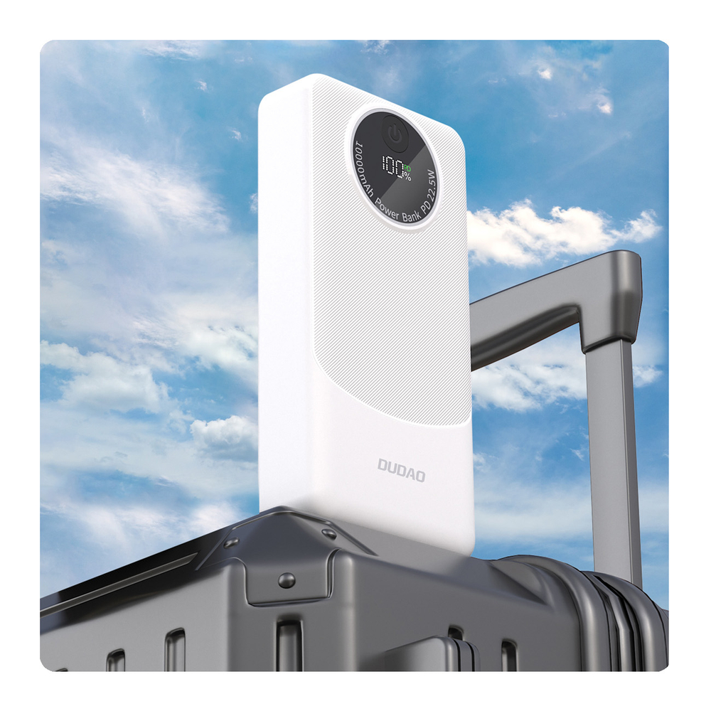 Повербанк Dudao K12Pro 22.5W PD 20000мАч USB-A, USB-C - белый
