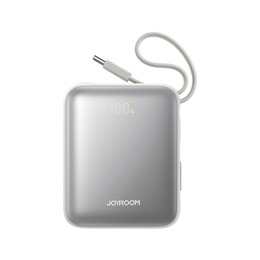 Joyroom JR-PBF27 10000mAh 22.5W Power Bank with Built-in Cables, White