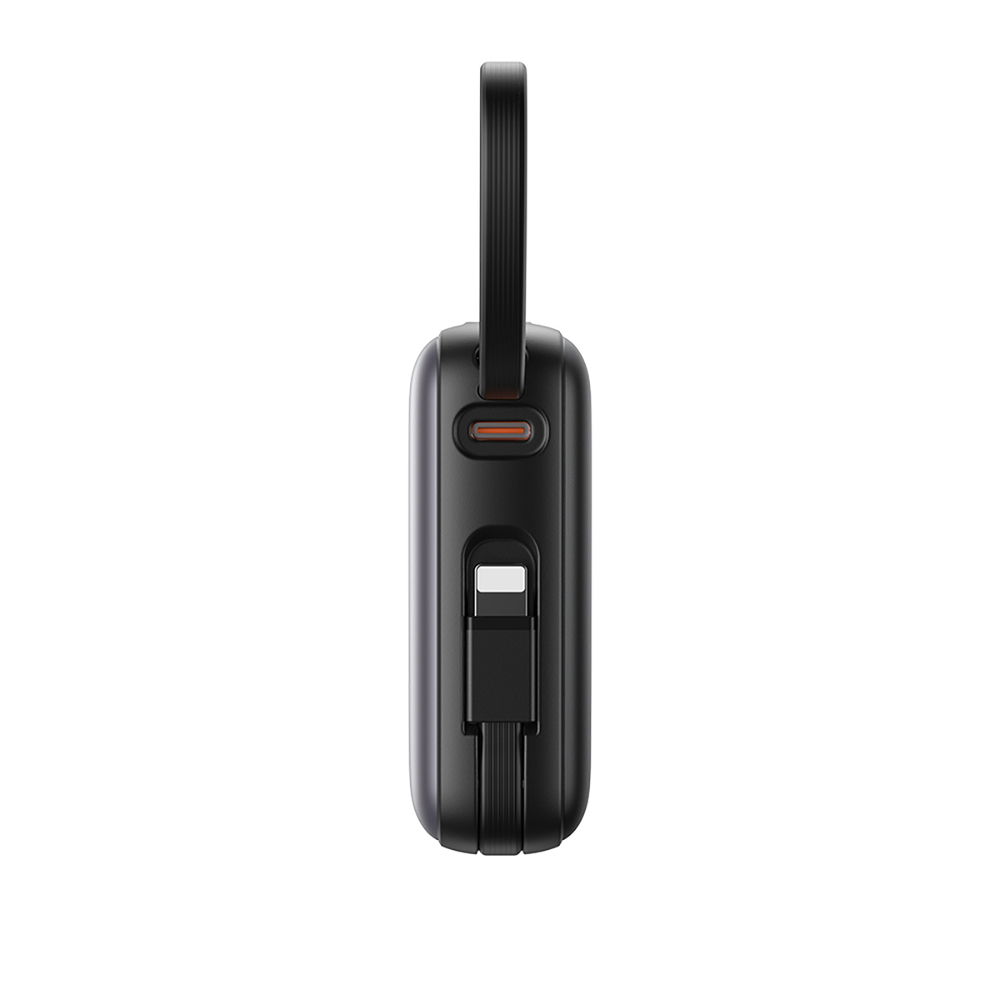 Joyroom JR-PBF27 10000mAh 22.5W Power Bank with Built-in USB-C and Lightning Cables, Black
