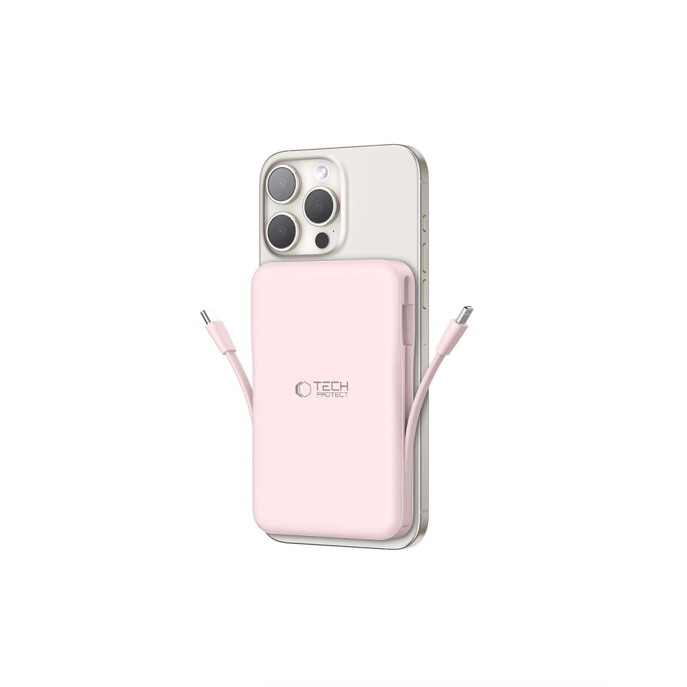 Tech-Protect PB31 LifeMag MagSafe Power Bank 10000 mAh, Pink