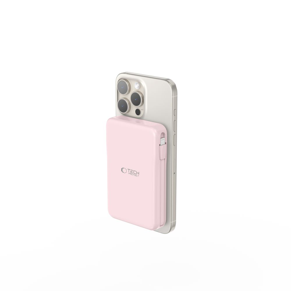 Tech-Protect PB31 LifeMag MagSafe Power Bank 10000 mAh, Pink