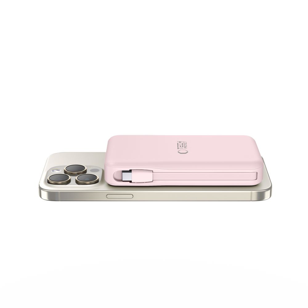 Tech-Protect PB31 LifeMag MagSafe Power Bank 10000 mAh, Pink