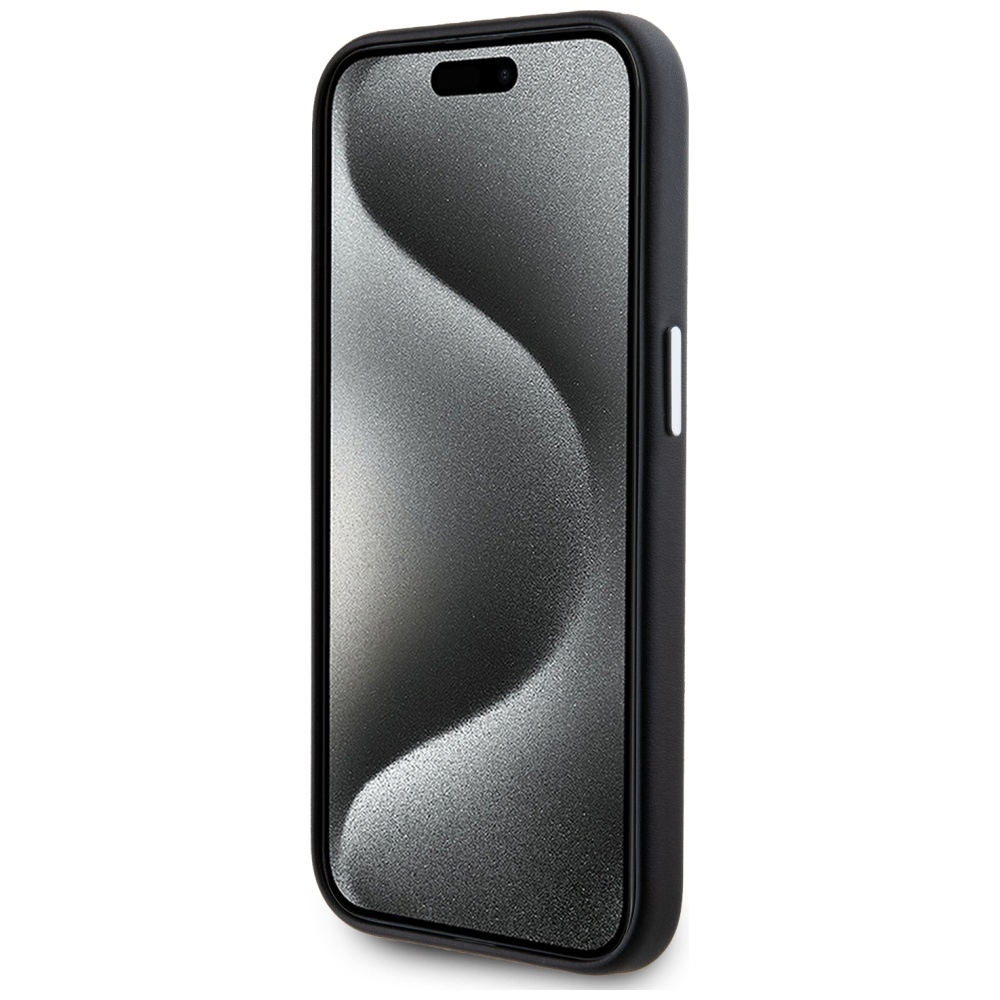 Karl Lagerfeld iPhone 15 Pro Max Case FW Metal Plate MagSafe, Black