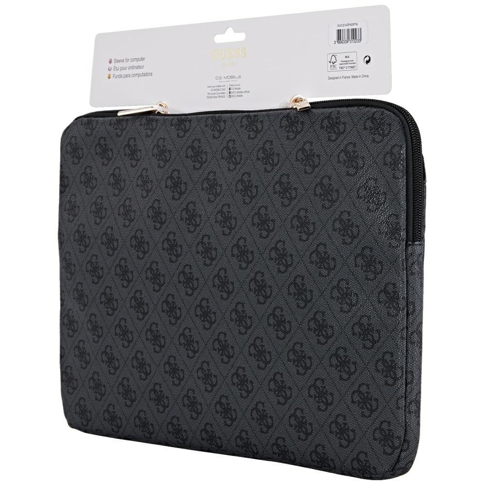 Guess Sleeve 4G с молнией и треугольным логотипом, сумка для ноутбука 14\"...