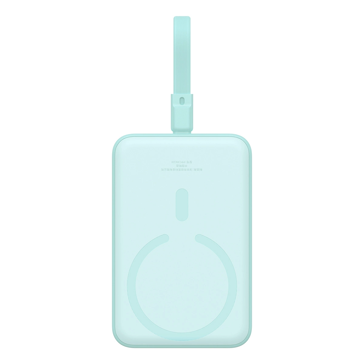 Baseus Magnetic Mini MagSafe 10000mAh 20W powerbank with built-in Lightning cable - blue + Baseus Simple Series USB-C -...