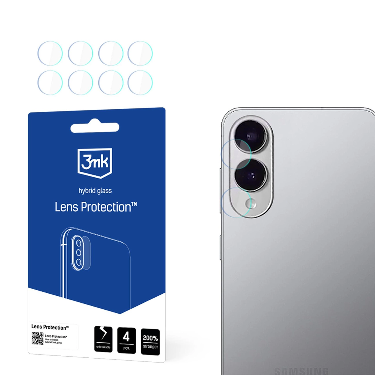 3mk Lens Protection Hybrid Glass Samsung Galaxy S25 Edge Camera Lens