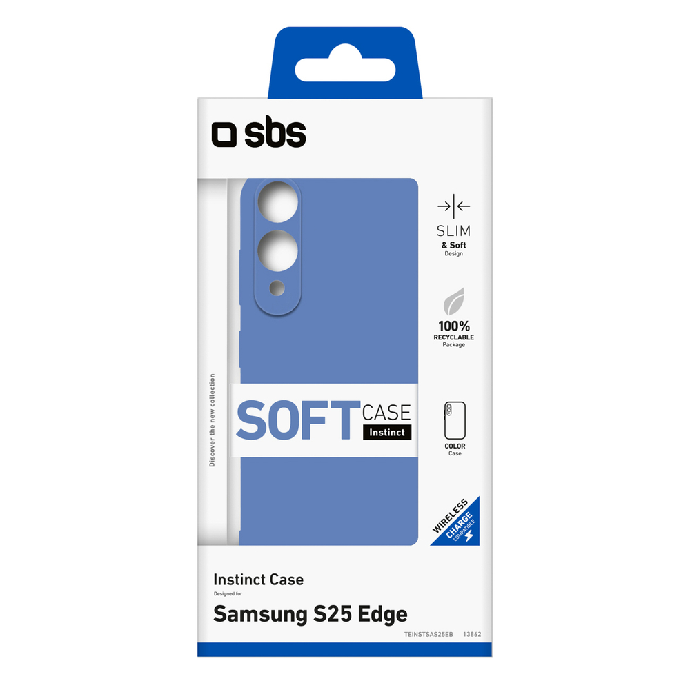 Sbs Instinct Case for Samsung Galaxy S25 Edge, Blue