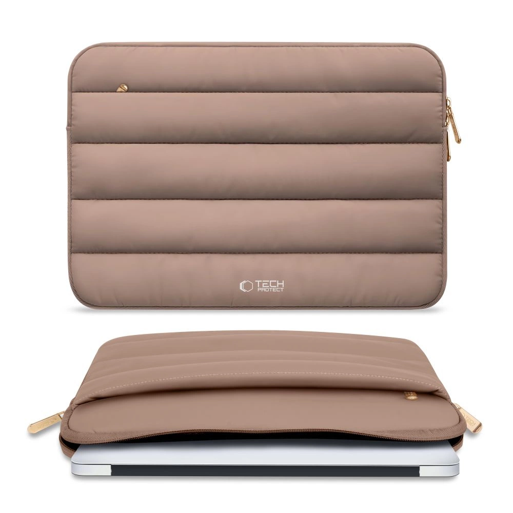 Tech-Protect Fluffy Laptop Bag 13-14\", Brown