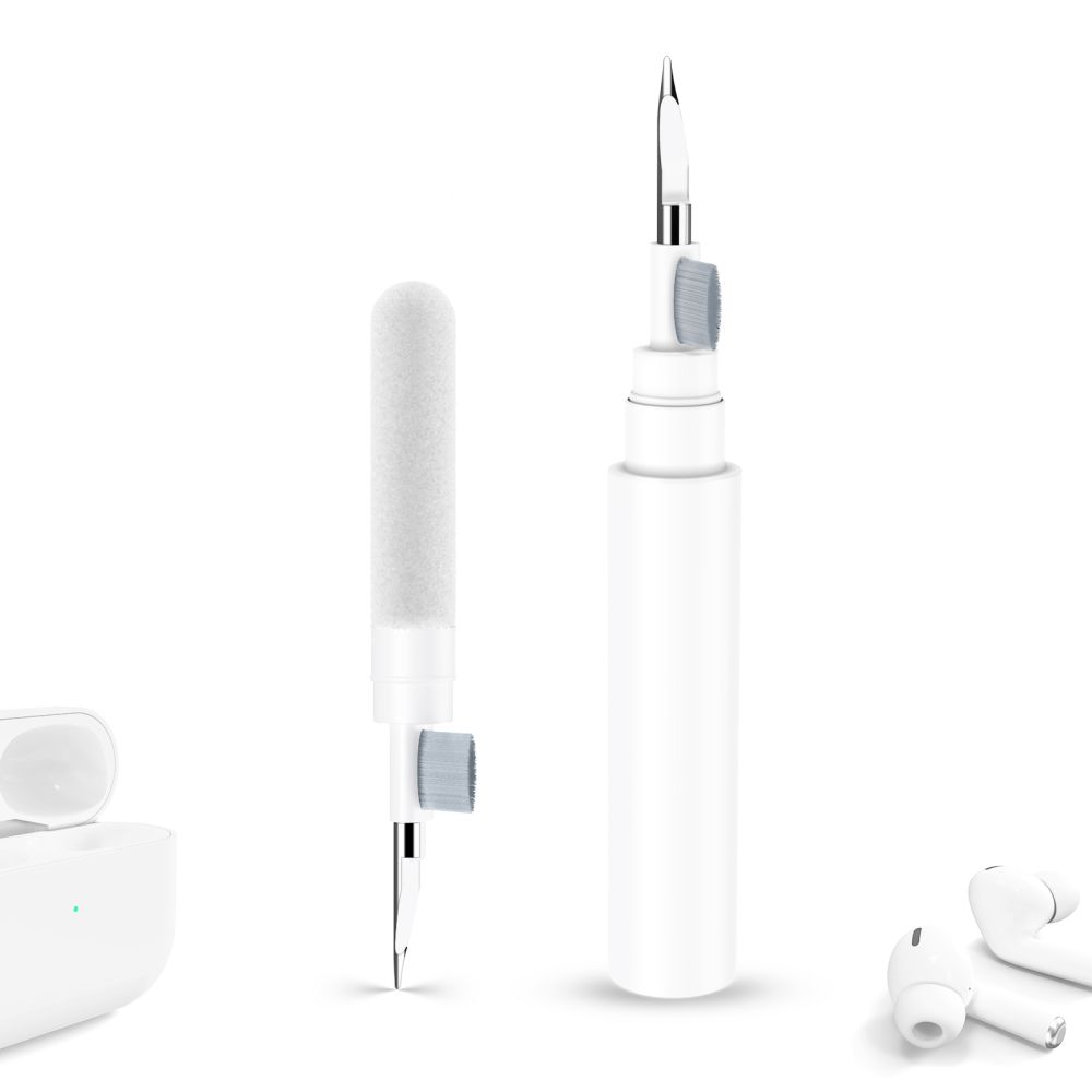 Tech-Protect CS02 3-in-1 Headphone Cleaning Kit, White
