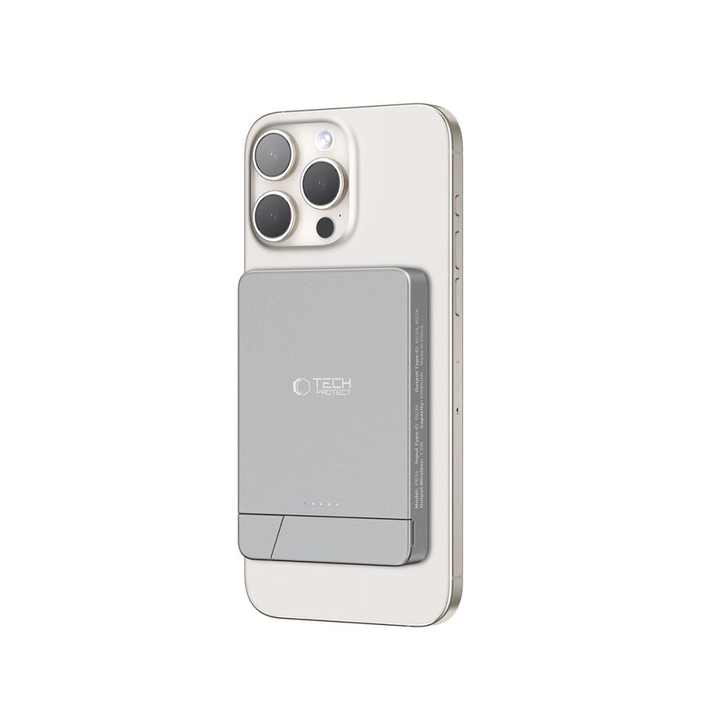 Tech-Protect PB14 LifeMag MagSafe Power Bank 5000 mAh, Gray
