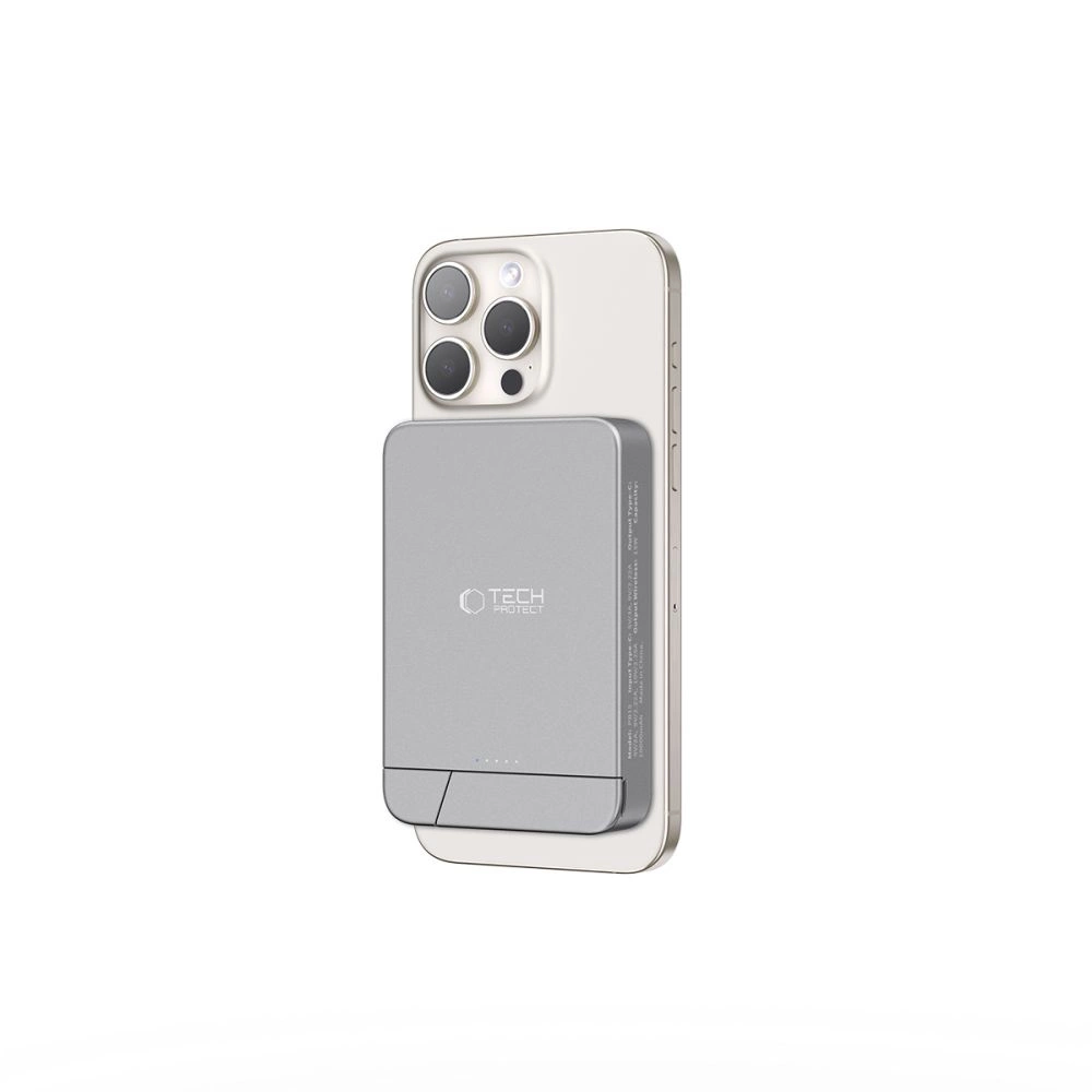 Tech-Protect PB15 LifeMag MagSafe Powerbank 10000 mAh, Gray