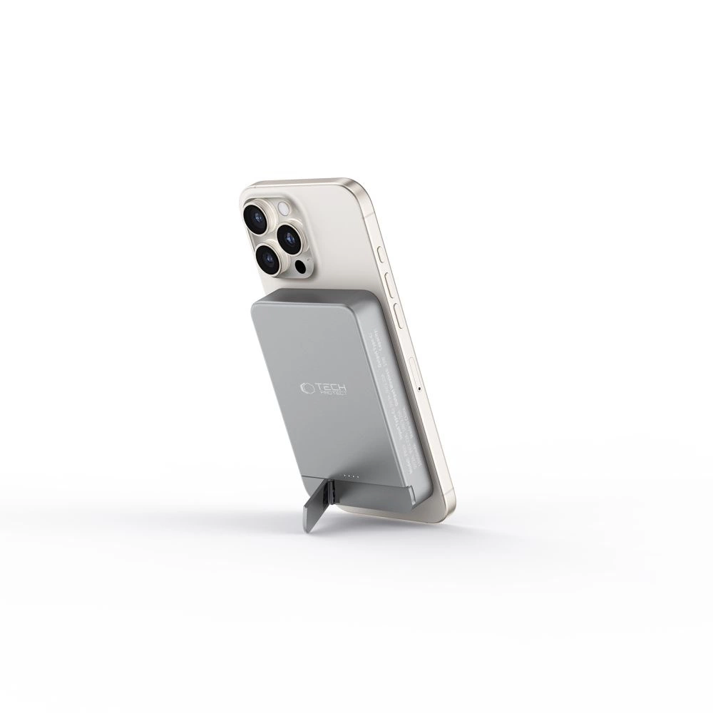 Tech-Protect PB15 LifeMag MagSafe Powerbank 10000 mAh, Gray
