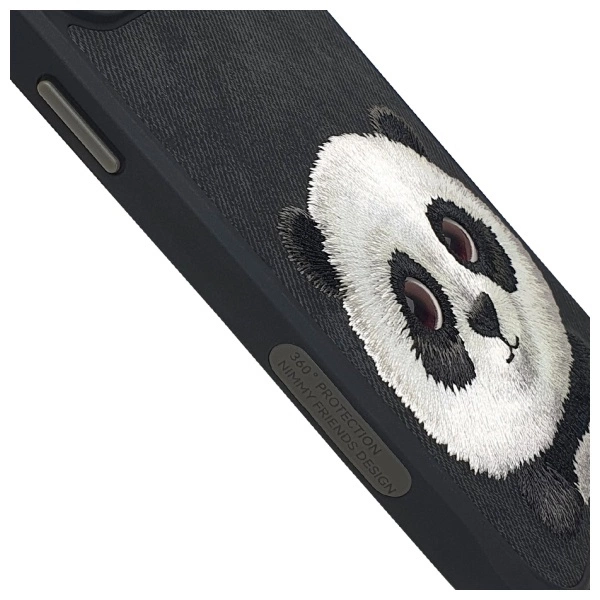 Nimmy Big Eyed Pet 2.0 Panda Phone Case Cover iPhone 15 Pro Max - black