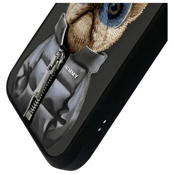 Nimmy Cool&Cute 2.0 Dog Phone Case Cover iPhone 15 Pro Max - Black
