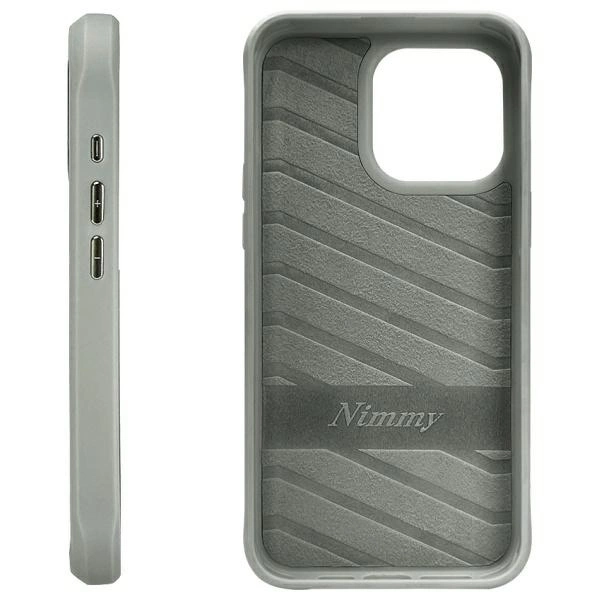 Nimmy iPhone 15 Pro Max vāciņš Glasses Cool Cat, pelēks