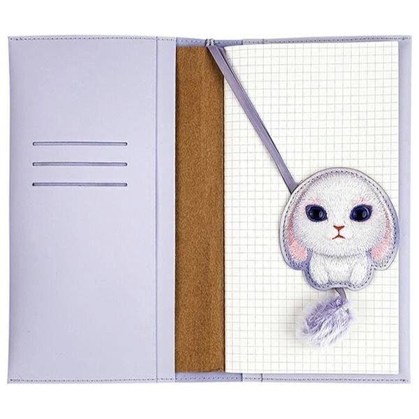 Nimmy Big Eyed Pet 2.0 Rabbit 2-in-1 Notebook & Pen Set, Purple