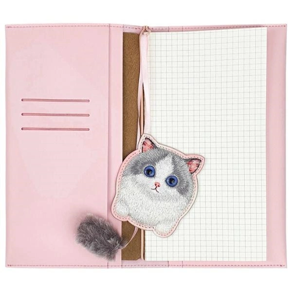 Nimmy 2in1 notebook + pen pink Big Eyed Pet 2.0 Cat set