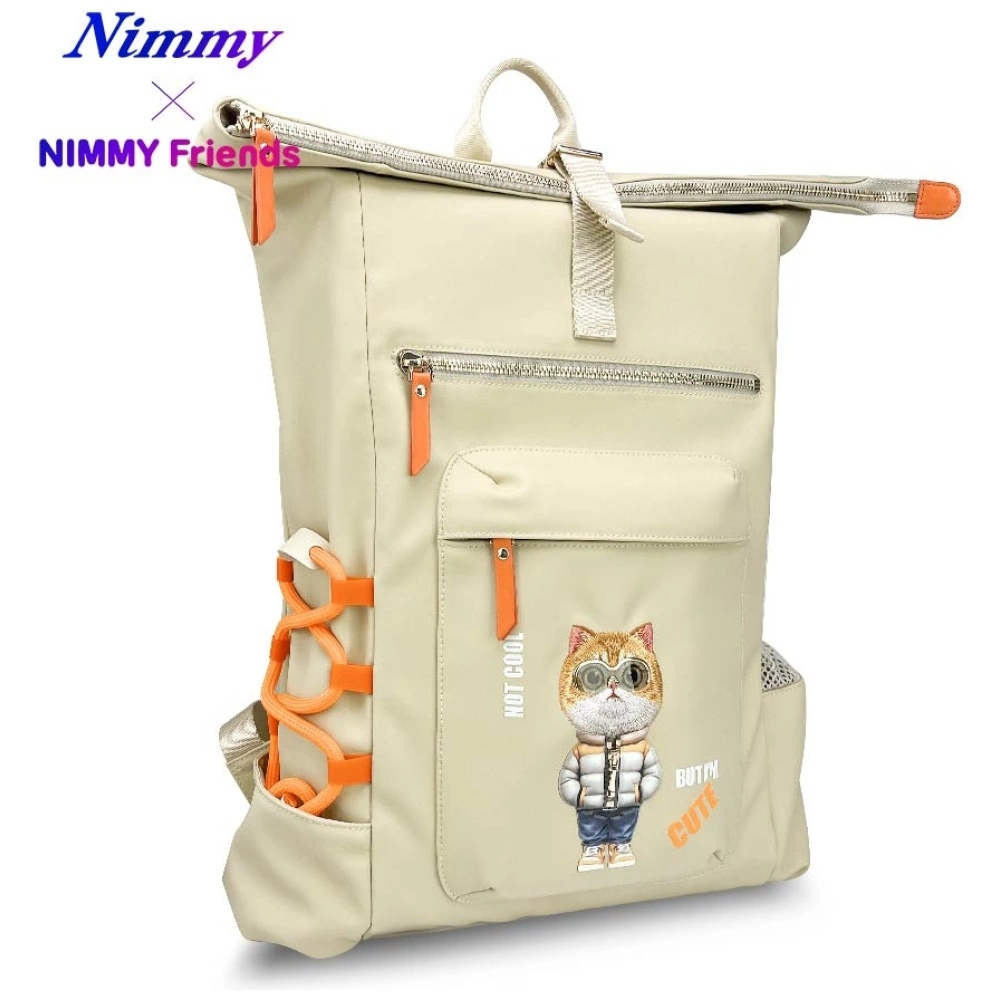 Nimmy Cool&Cute 2.0 Cat Laptop Backpack - Beige